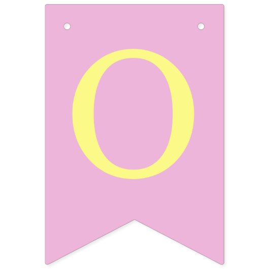 Roze God zegene 4 letters Naam doopsel Communie Vlaggetjes (Derde vlag)