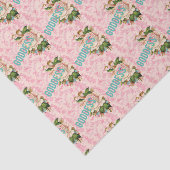 Roze goddess vogels en roos tissuepapier (Detail)