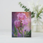 Roze godin Art Briefkaart (Staand voorkant)