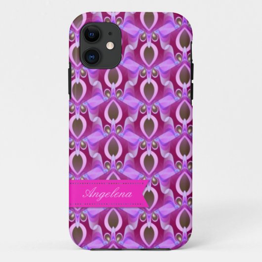 Roze godin Pattern iPhone 5 Hoesje (Achterkant)