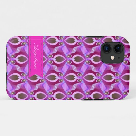 Roze godin Pattern iPhone 5 Hoesje (Achterkant (horizontaal))