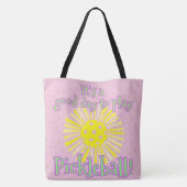 Roze Goede dag om Pickleball te spelen Tote Bag (Achterkant)