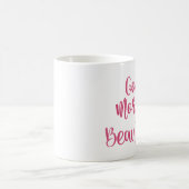 Roze Goede Goedemorgen mooie koffie-Mok Koffiemok (Center)