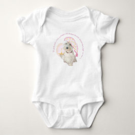 Roze Goedenacht Westie met Kaars Romper
