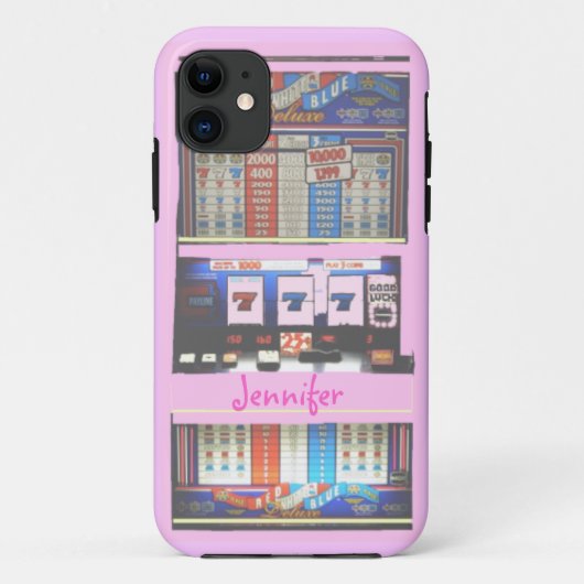 Roze gokautomaat casinogokker Case-Mate iPhone case (Achterkant)