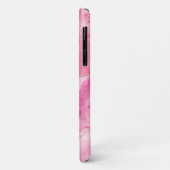 Roze & Gold Agate, Gold Stars & DIY Script Name Case-Mate iPhone Case (Achterkant/links)
