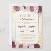 Roze Gold Blush Volwassen Gezamenlijke Dubbele Ver Kaart (Voorkant)