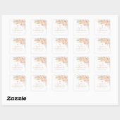 Roze Gold Boho Girl Christening Stickers (Vel)