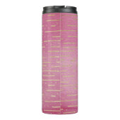 Roze Gold Boston Terrier Hondenliefhebber Diernaam Thermosbeker (Achterkant)