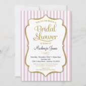 Roze Gold Bridal Shower Uitnodiging legant (Voorkant)
