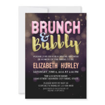 Roze Gold Brunch & bubel Bridal Shower Invitation
