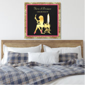 Roze Gold Cheetah print Beauty Boutique Sign (Insitu (Slaapkamer))