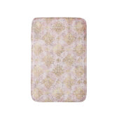 Roze Gold Damask  Handschrift Ephemera Badmat (Voorkant Verticaal)