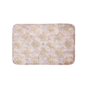 Roze Gold Damask  Handschrift Ephemera Badmat