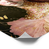 Roze Gold Fairy Fae Woman Fantasy Art Poster (Hoek)