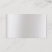 Roze Gold Faux White Grey Cooper Vip Parly Silver Visitekaartje (Achterkant)