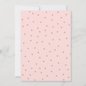 Roze Gold Flamingo bedankt je kaart (Achterkant)