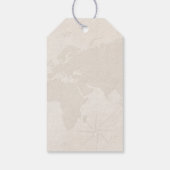 Roze Gold Floral Travel Vrijgezellenfeest Hartelij Cadeaulabel (Achterkant)