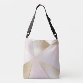 Roze Gold Geometric Crossbody Tas (Achterkant)