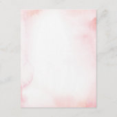 Roze & Gold Geometric Floral Guest — Details Card Informatiekaartje (Achterkant)