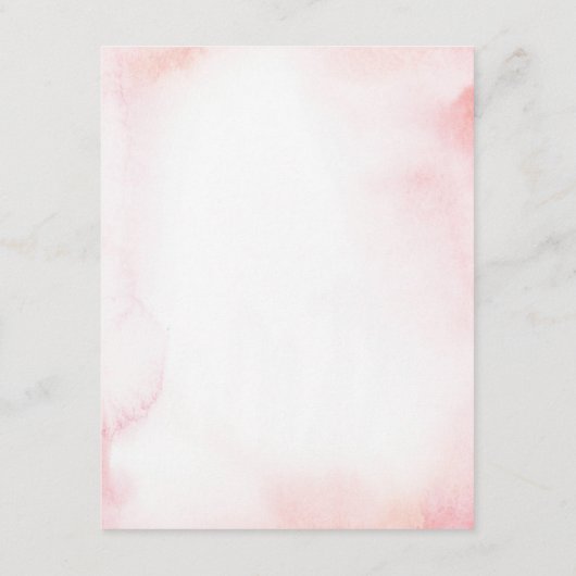 Roze & Gold Geometric Floral Guest — Details Card Informatiekaartje (Achterkant)