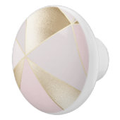 Roze Gold Geometric Keramische Knop (Rechts)