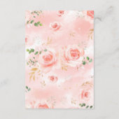 Roze & Gold Girl Baby Books Enclosure Kaart (Achterkant)