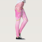 Roze Gold Glam Glitter Bling Trendy Leggings (Rechts)