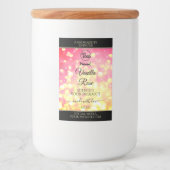 Roze Gold Glitter Etiket voor verpakking van Logo  (Voorkant)