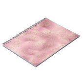 Roze Gold Glitter Glitz Sparkle Notitieboek (Linkerzijde)