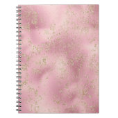 Roze Gold Glitter Glitz Sparkle Notitieboek (Voorkant)