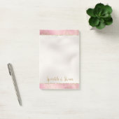 Roze Gold Glitter Glitz Sparkle Post-it® Notes (Kantoor)