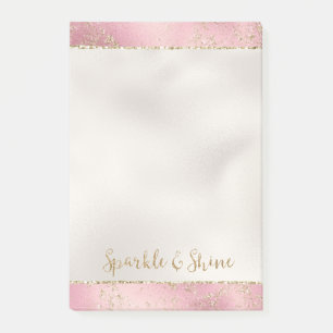 Roze Gold Glitter Glitz Sparkle   Post-it® Notes