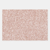 Roze Gold Glitter Inpakpapier Vel (Voorkant 2)