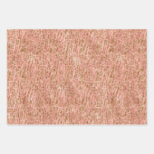 Roze Gold Glitter Leopard Animal Print Inpakpapier Vel (Voorkant 2)