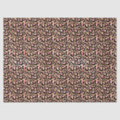 Roze Gold Glitter Leopard Animal Print  Tissuepapier (Voorkant)