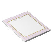 Roze & Gold Glitter, speciaal Notitieblok 5,5 x 6  (Schuin)
