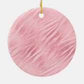 Roze Gold Glitzy Black Eyelashes Keramisch Ornament (Achterkant)