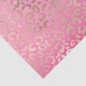 Roze Gold Glitzy Glitter Ombre Leopard Print Tissuepapier (Detail)