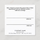 Roze Gold Heart Beauty Salon Loyalty Referral (Achterkant)