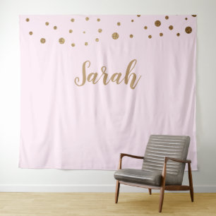 Roze Gold legant Simple Script Cake Table Name Wandkleed