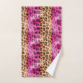 Roze Gold-leopard-printer Bad Handdoek (Handdoek)