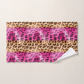 Roze Gold-leopard-printer Bad Handdoek (Handdoek)