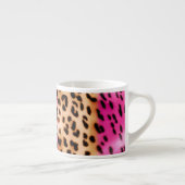 Roze Gold-leopard-printer Espresso Kop (Rechts)