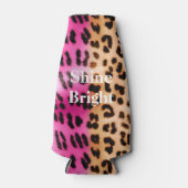 Roze Gold-leopard-printer Flesjeskoeler (Voorkant)