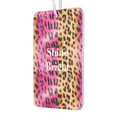 Roze Gold-leopard-printer Luchtverfrisser (Links)