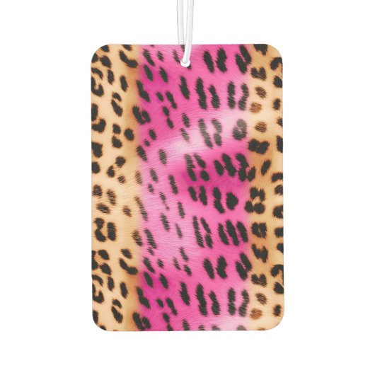 Roze Gold-leopard-printer Luchtverfrisser (Achterkant)