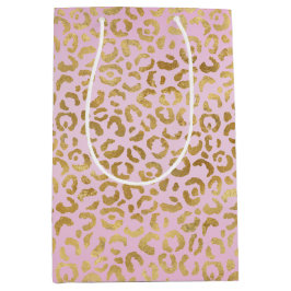 Roze Gold-leopard-printer          Medium Cadeauzakje
