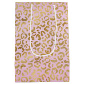 Roze Gold-leopard-printer          Medium Cadeauzakje (Achterkant)