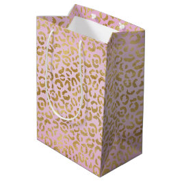 Roze Gold-leopard-printer          Medium Cadeauzakje